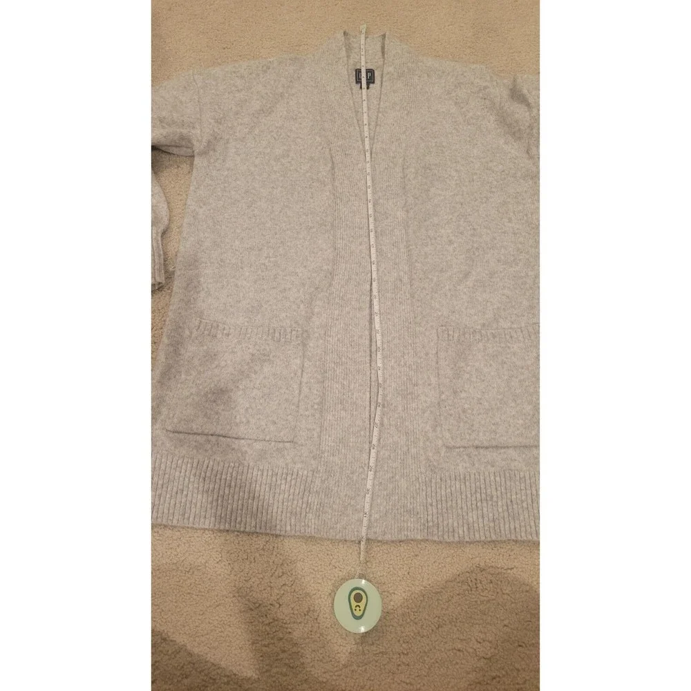 Gap Belted OPEN Cardigan Light Heather Gray Women’s Size SMALL. Grandma core